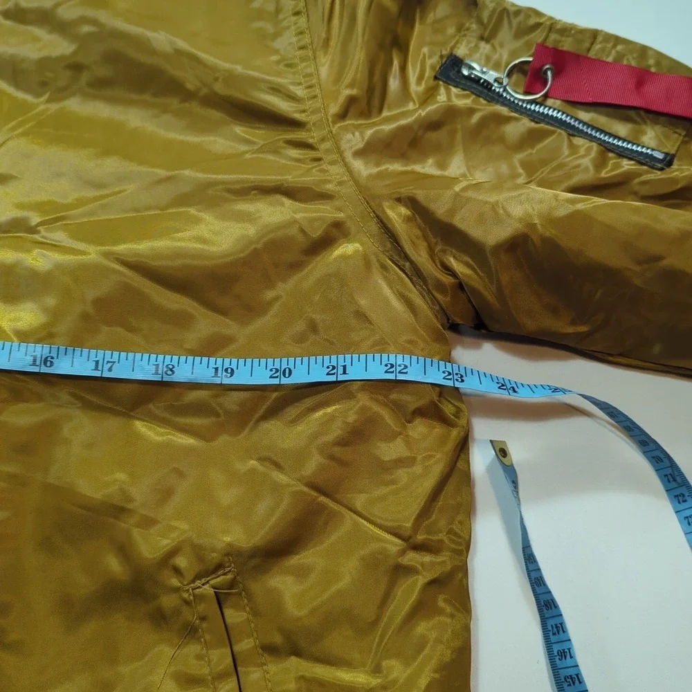 Brooklyn Cloth MFG Co Men's Gold Bronze Bomber Jacket‎ Size Large